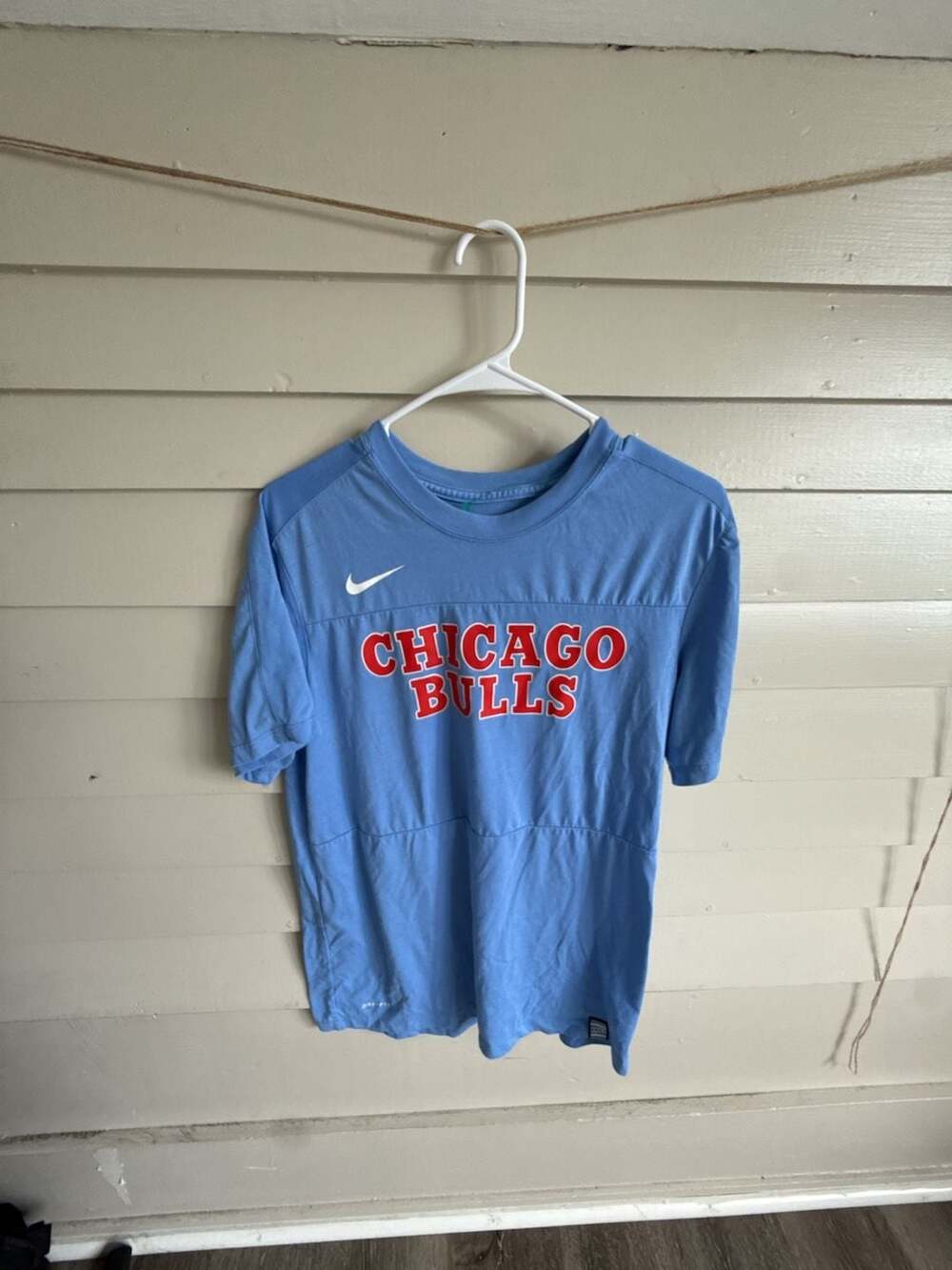 Nike Chicago Bulls NBA City Edition Dri-FIT T-Shirt Light Blue Medium